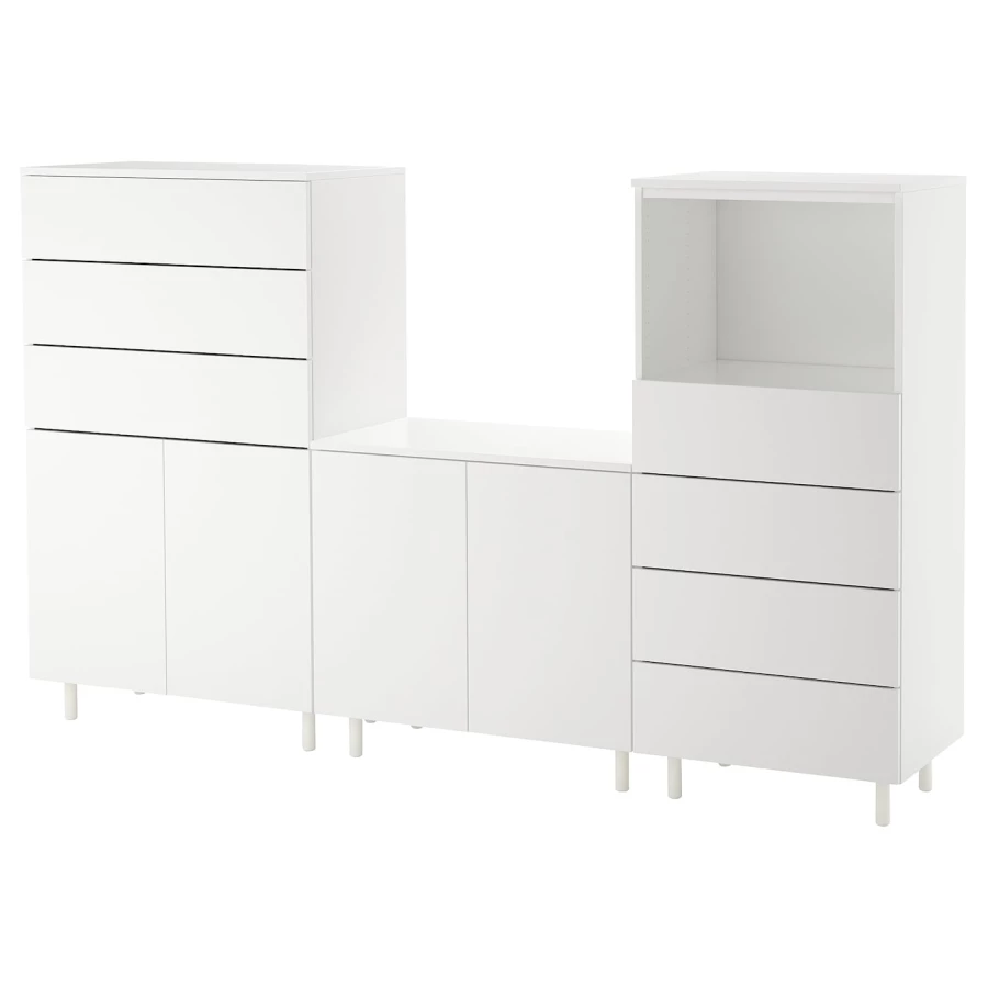 Книжный шкаф - PLATSA IKEA / ПЛАТСА ИКЕА,  220х133 см, белый (изображение №2)