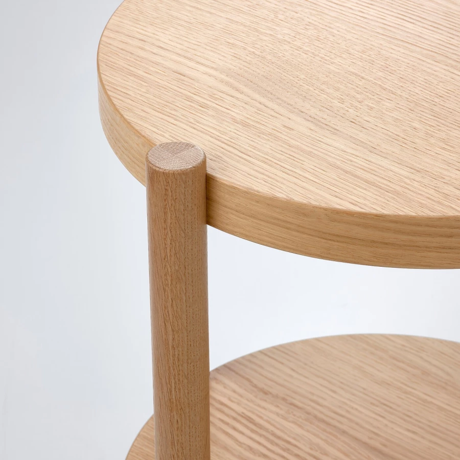 Придиванный столик - IKEA LISTERBY/ИКЕА ЛИСТЕРБИ, 50х50х56 см, дубовый шпон (изображение №3)