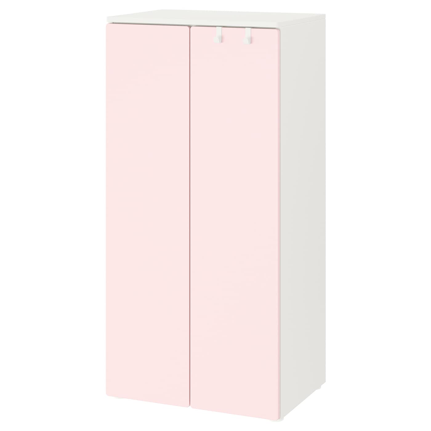 Шкаф - SMÅSTAD / SMАSTAD  IKEA /СМОСТАД  ИКЕА, 60x42x123 см, белый/розовый