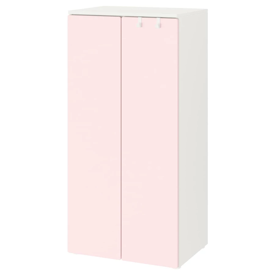 Шкаф - SMÅSTAD / SMАSTAD  IKEA /СМОСТАД  ИКЕА, 60x42x123 см, белый/розовый (изображение №1)