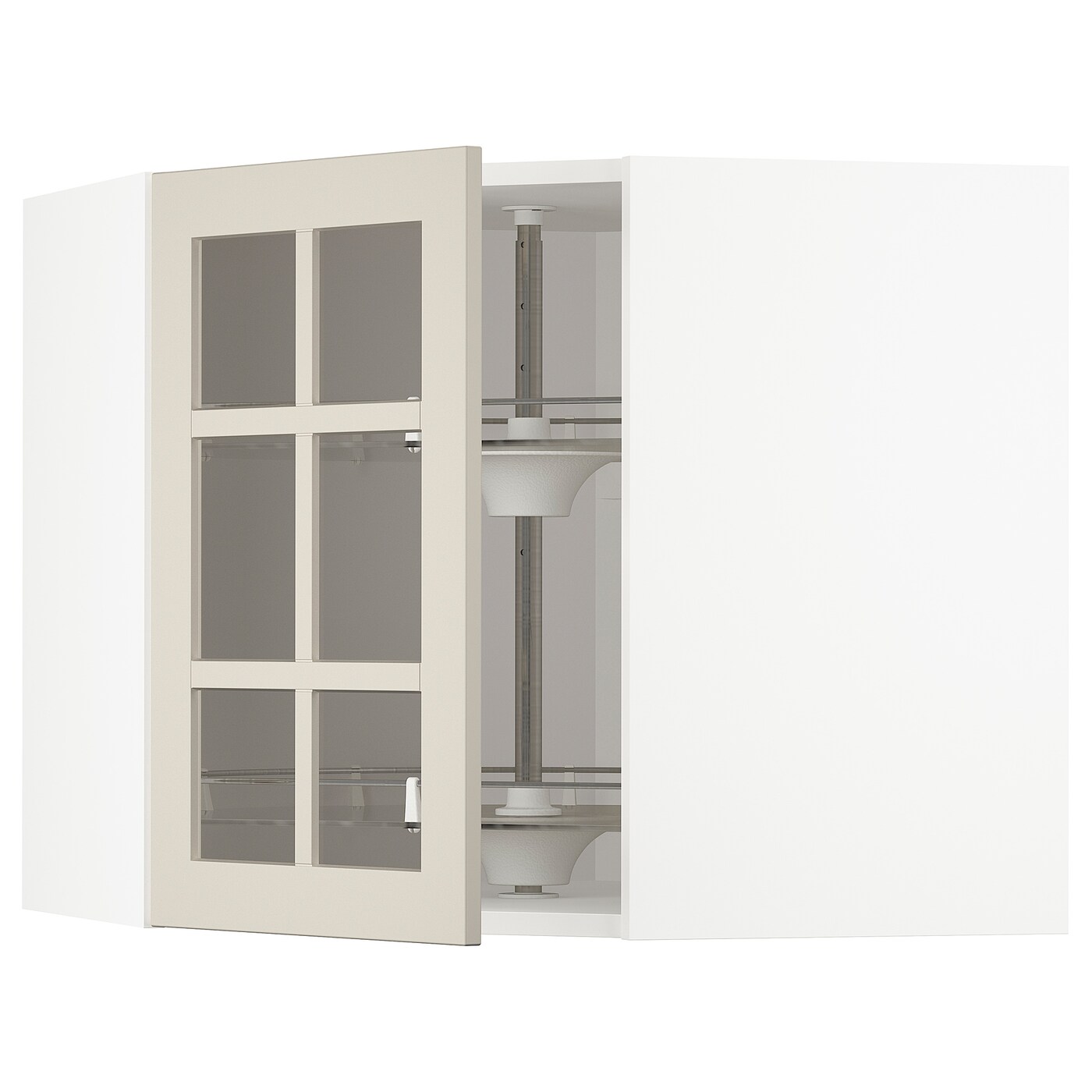 Шкаф  -  METOD IKEA/ МЕТОД ИКЕА, 68х60 см, белый/светло-бежевый