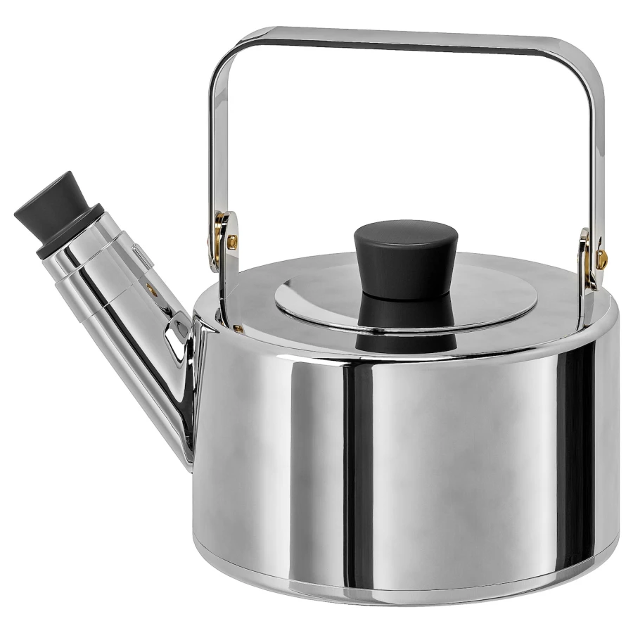 Чайник - IKEA METALLISK/ МЕТАЛЛИСК ИКЕА , 1,5 л, нержавеющая сталь (изображение №1)