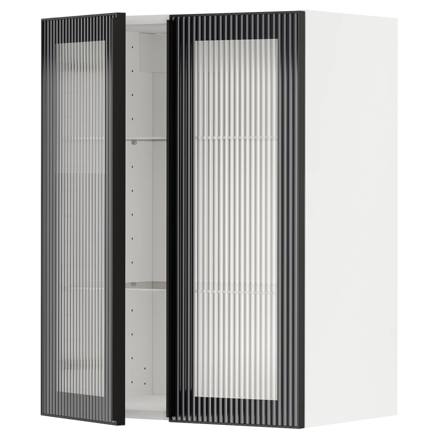 Шкаф  - METOD IKEA/ МЕТОД ИКЕА, 80х60 см, черный/белый (изображение №1)