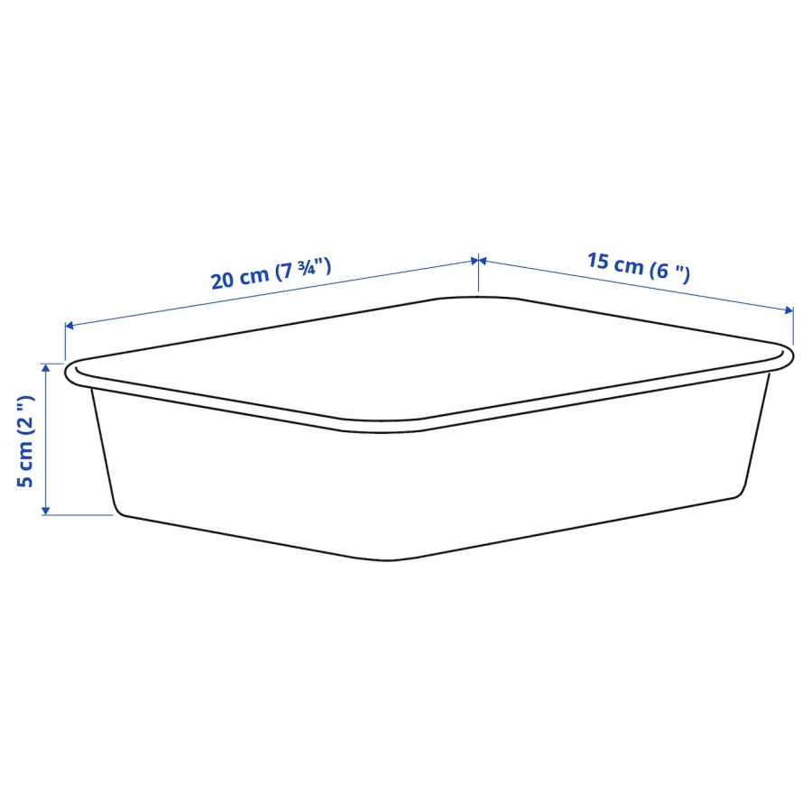 Коробка - NOJIG  IKEA/ НОЙИГ   ИКЕА, 20х15х5 см, бежевый (изображение №9)