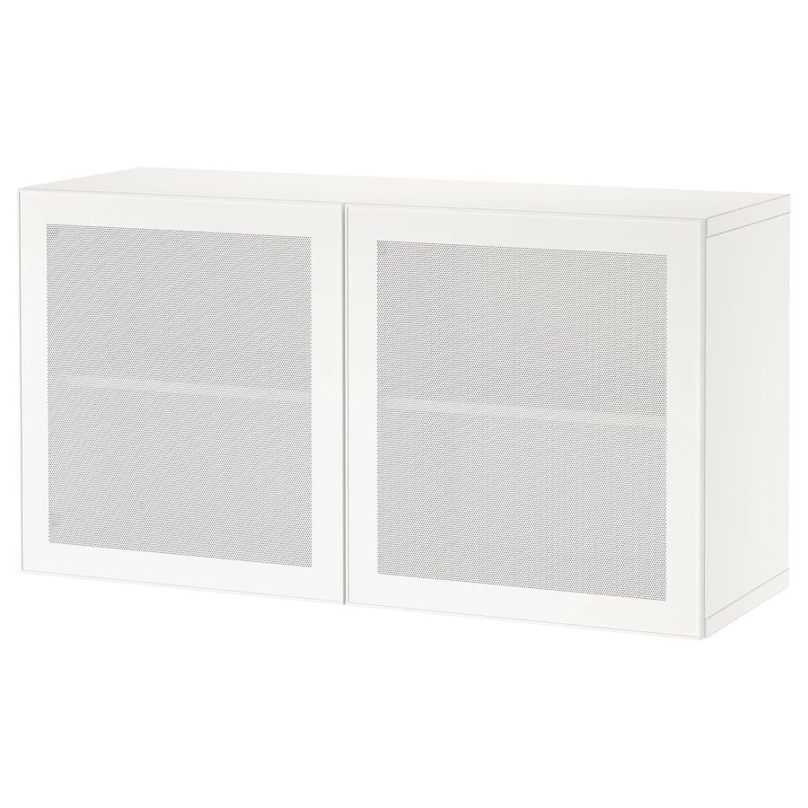 Навесной шкаф - IKEA BESTÅ/BESTA, 120x42x64 см, белый, БЕСТО ИКЕА (изображение №1)