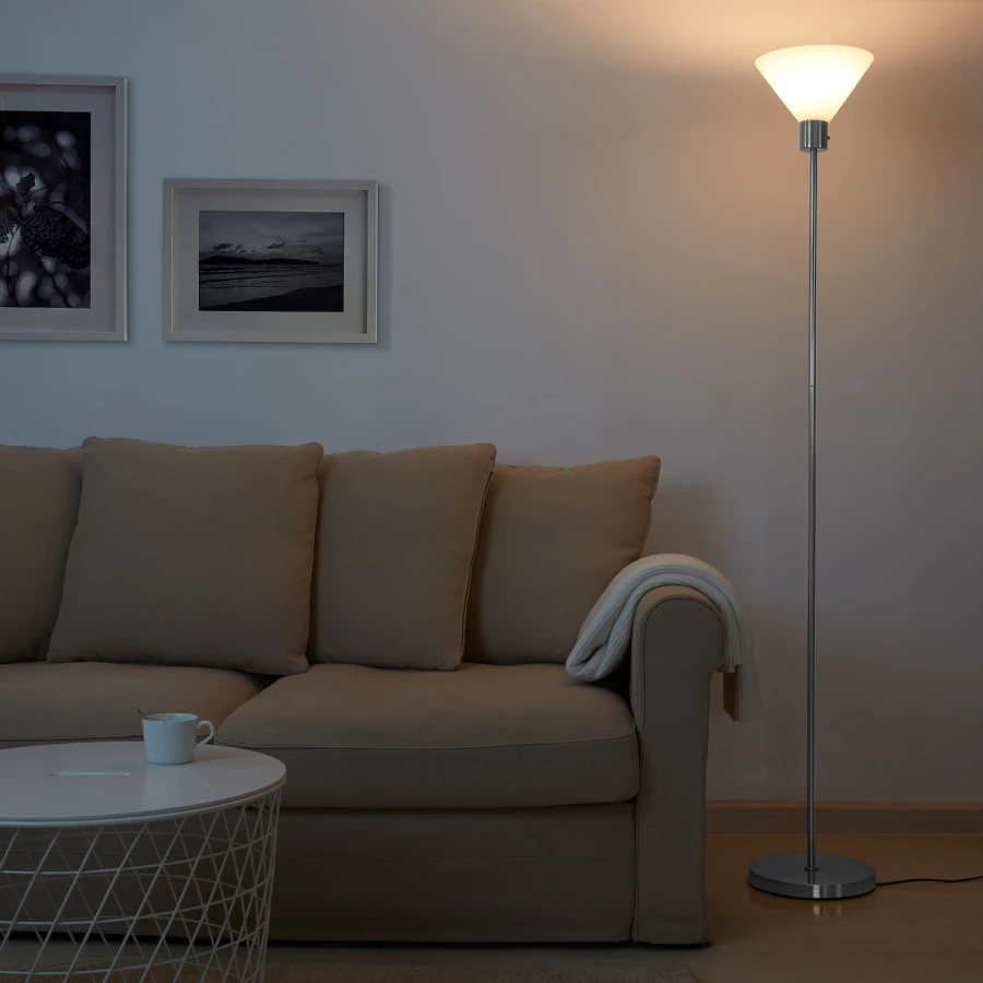 Напольные светильники - FLUGBO IKEA/ ФЛУГБУ ИКЕА, 180 см, белый (изображение №2)