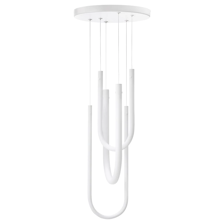 Подвесной светильник - VARMBLIXT IKEA / ВАРМБЛИКСТ ИКЕА, 46 см, белый (изображение №1)