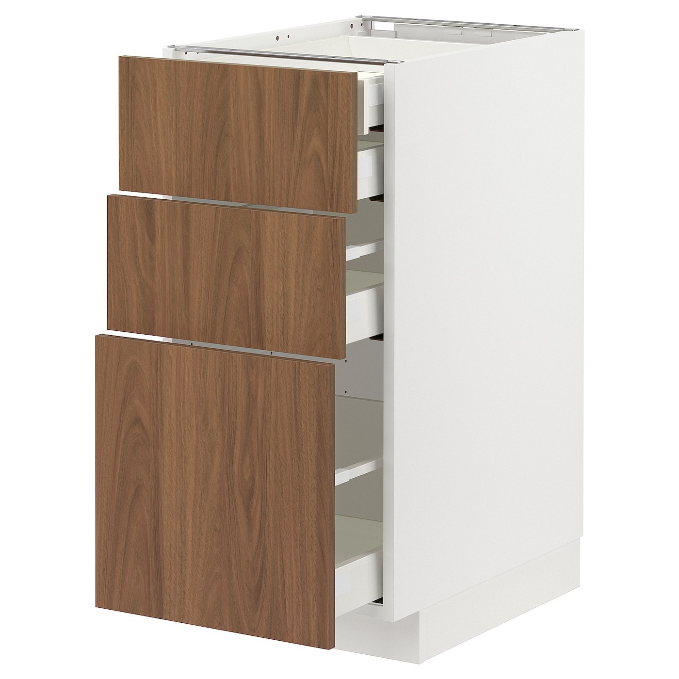 Навесной шкаф - METOD / MAXIMERA IKEA/ МЕТОД/ МАКСИМЕРА ИКЕА,  40х60 см, белый/ коричневый