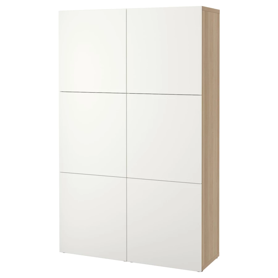 Комбинация для хранения - IKEA BESTÅ/BESTA/ БЕСТА/БЕСТО ИКЕА, 120x40x192 см, белый, (изображение №1)