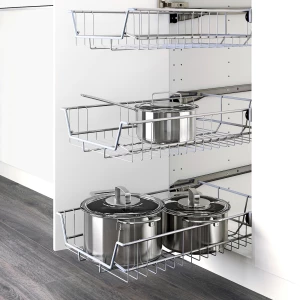 Второе фото. Корзина - UTRUSTA IKEA/ УТРУСТА ИКЕА, 36,4х11 см, серебряный