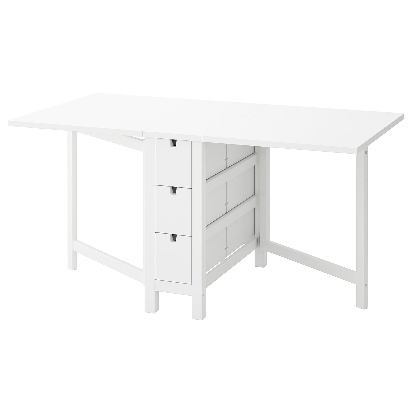 Раскладной кухонный стол - IKEA NORDEN, 152/89х80х74 см, белый, НОРДЕН ИКЕА