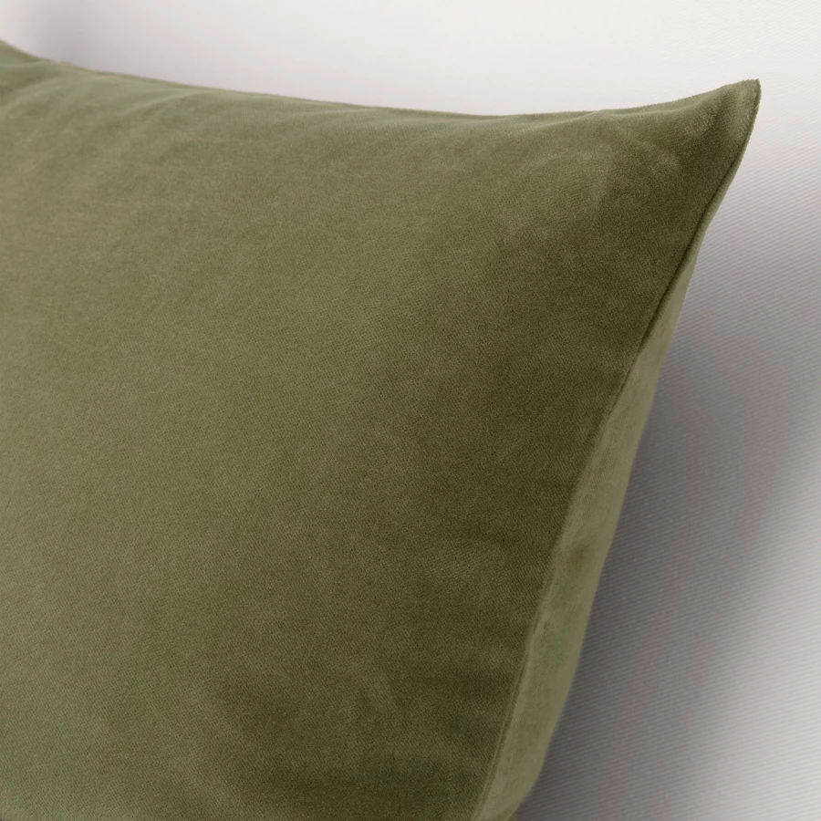 Чехол на подушку - SANELA IKEA/ САНЕЛА ИКЕА, 50х50  см, темно-зеленый (изображение №2)