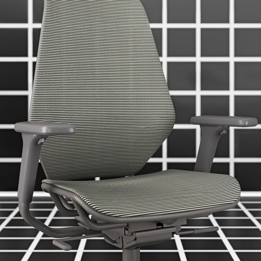 Игровое кресло - STYRSPEL IKEA, СТИРСПЕЛ ИКЕА, 69х71 см, чёрный (изображение №4)