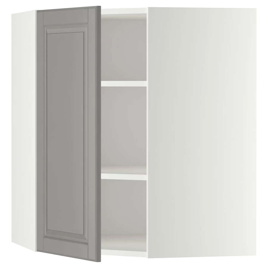 METOD Навесной шкаф - METOD IKEA/ МЕТОД ИКЕА, 80х68 см, белый/серый (изображение №1)