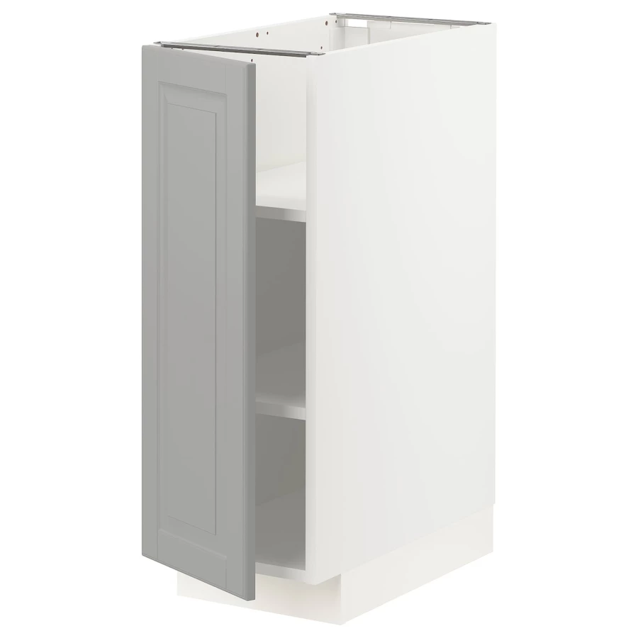 Напольный шкаф - IKEA METOD, 88x62x30см, белый/светло-серый, МЕТОД ИКЕА (изображение №1)