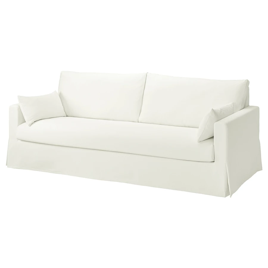 Чехол на 3-местный диван с шезлонгом - HYLTARP IKEA/ ХУЛТАРП ИКЕА, белый (изображение №1)