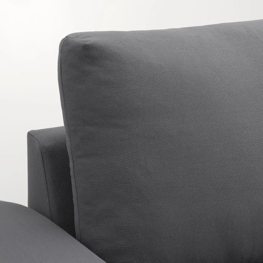 3-местный диван с шезлонгом - IKEA VIMLE, 98x285см, темно-серый, ВИМЛЕ ИКЕА (изображение №8)