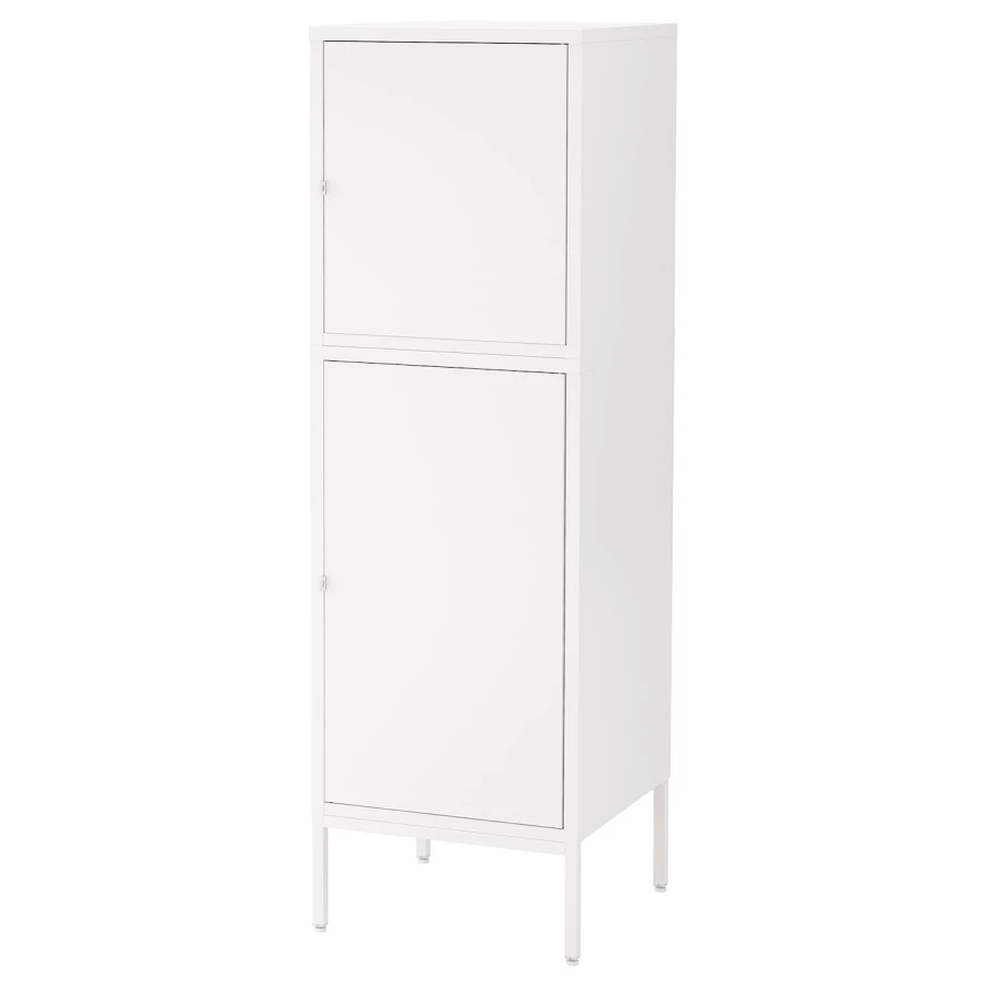 Комбинация с дверями - IKEA HÄLLAN/HALLAN/ХЭЛЛАН ИКЕА, 142х47х45 см, белый (изображение №1)