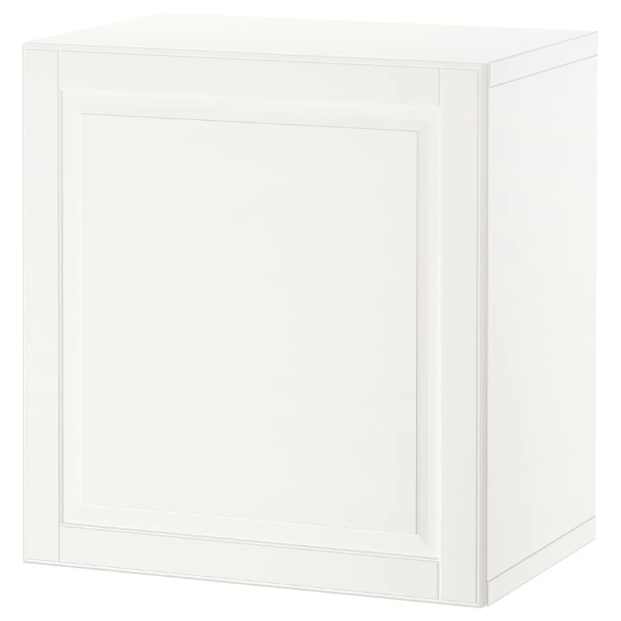 Настенный шкаф - IKEA BESTÅ/BESTA, 60x42x64 см, белый, БЕСТО ИКЕА (изображение №1)