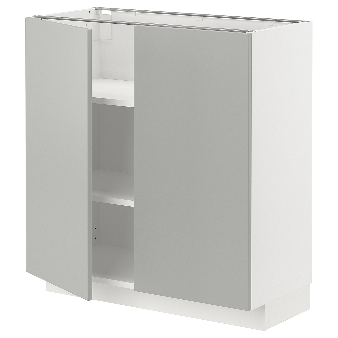 Напольный шкаф - METOD IKEA/ МЕТОД ИКЕА,  80х88 см, белый/светло-серый