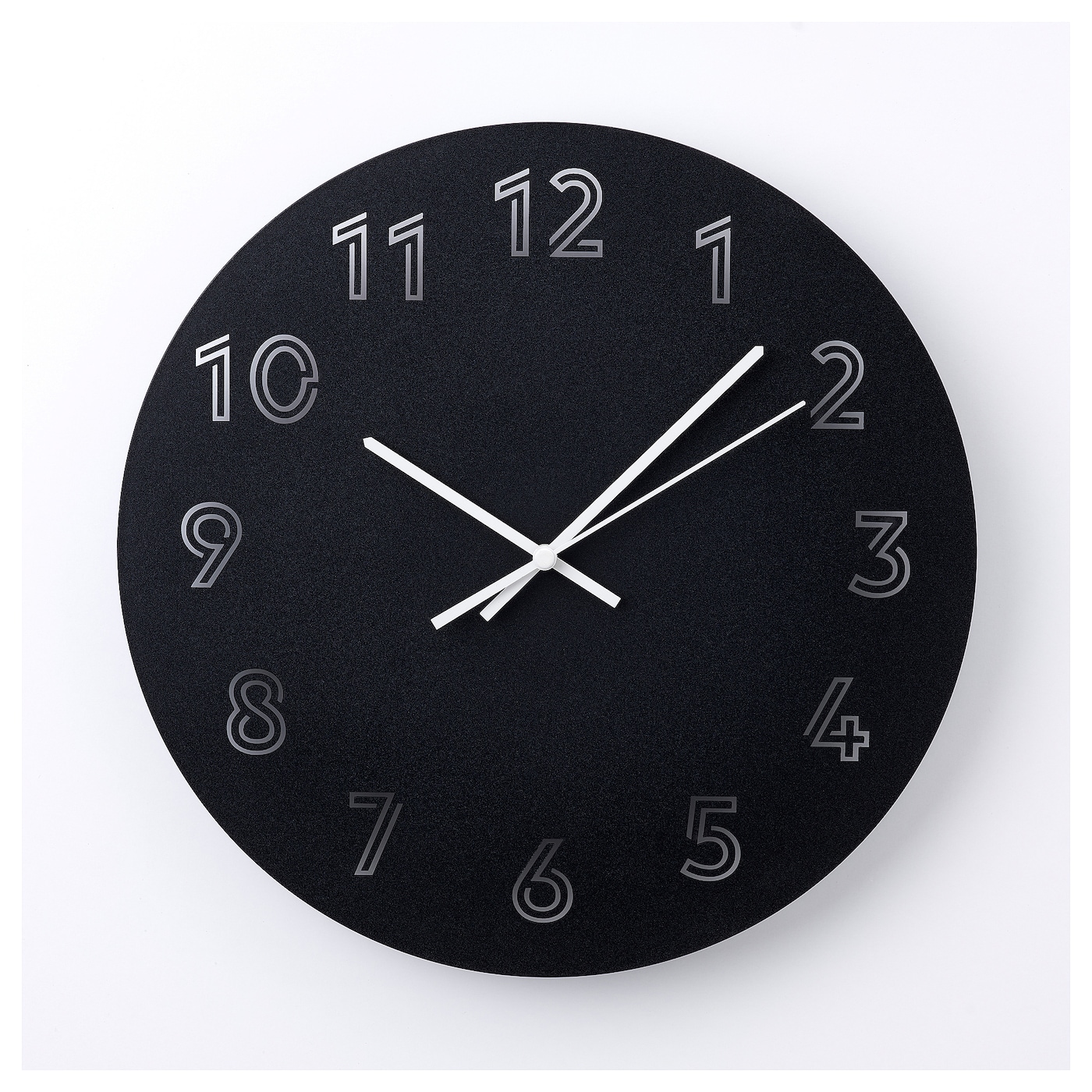 Настенные часы - IKEA TUNNIS/ТУННИС ИКЕА, 30 см, чёрные