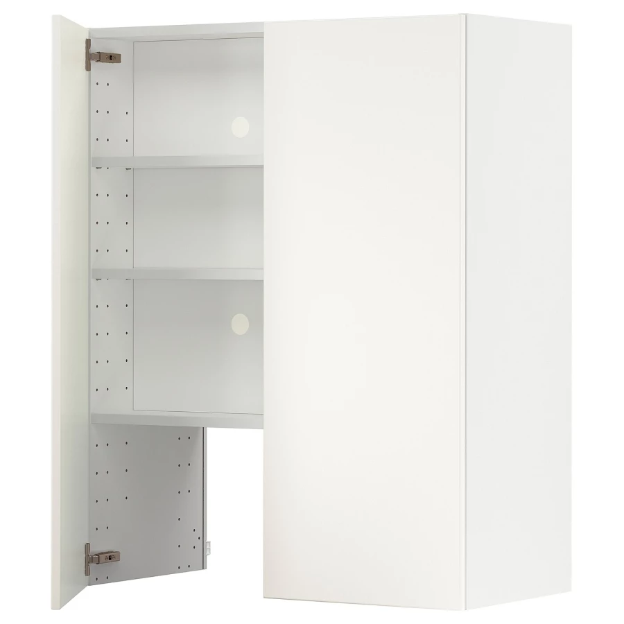 Навесной шкаф с полкой - METOD IKEA/ МЕТОД ИКЕА, 100х80 см, белый (изображение №1)