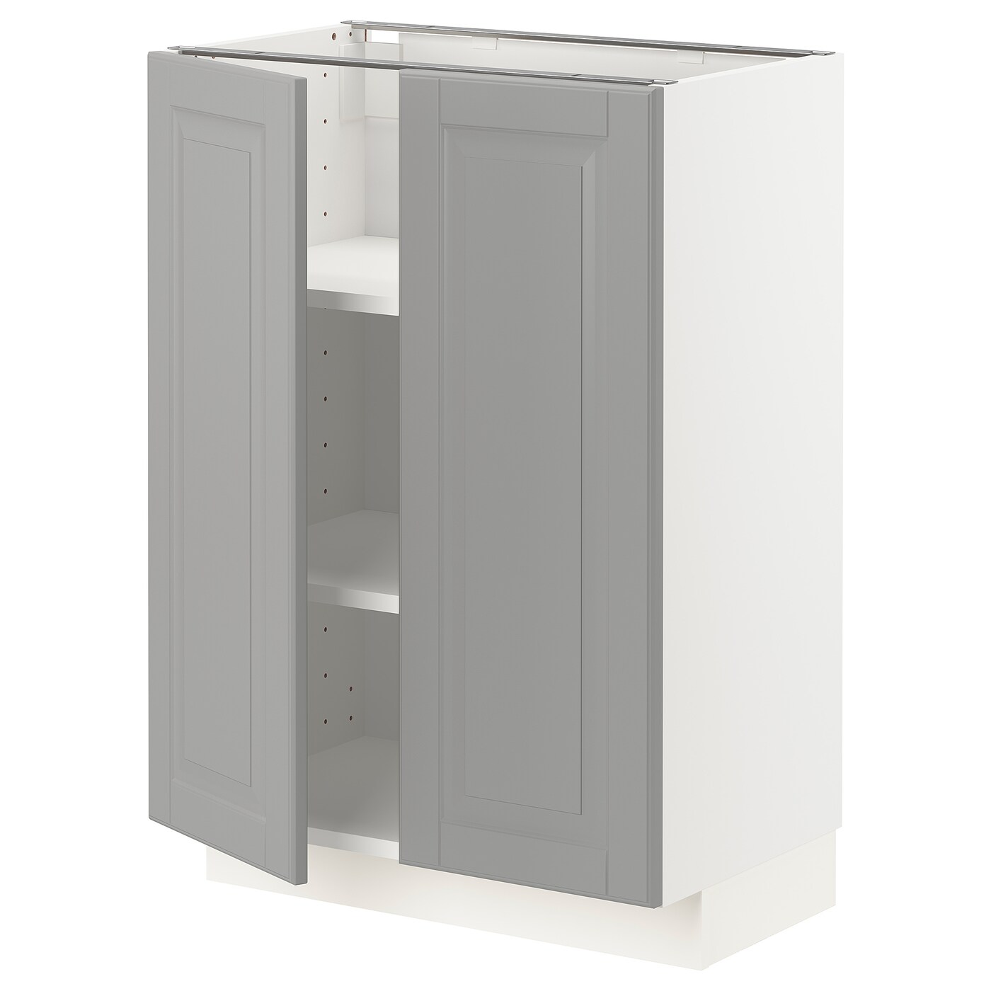 Напольный шкаф - IKEA METOD, 88x39x60см, белый/серый, МЕТОД ИКЕА