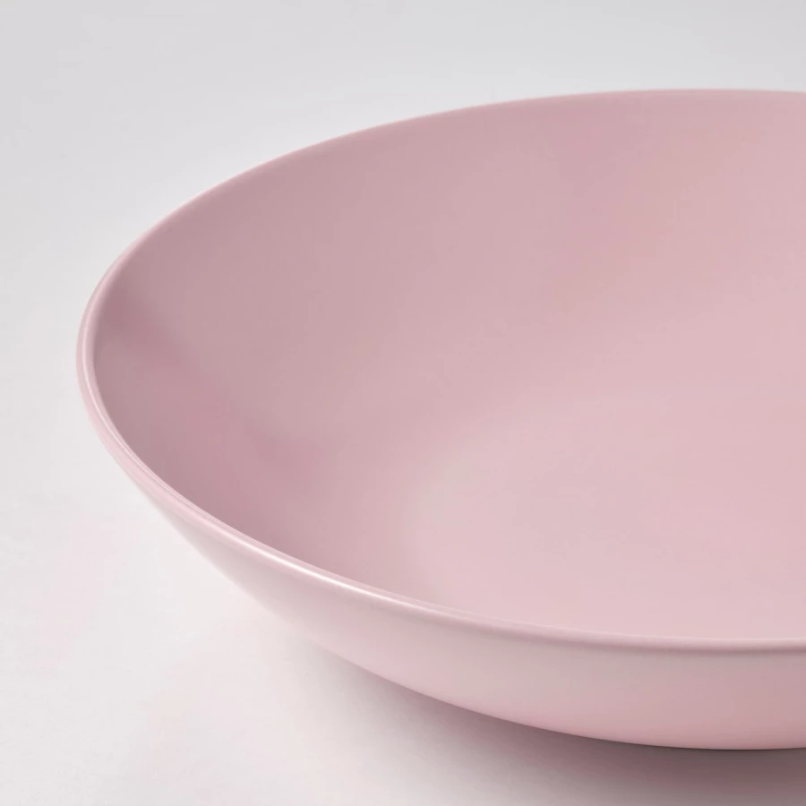 Набор тарелок, 4 шт. - IKEA FÄRGKLAR/FARGKLAR, 23 см, светло-розовый, ФЭРГКЛАР ИКЕА (изображение №2)