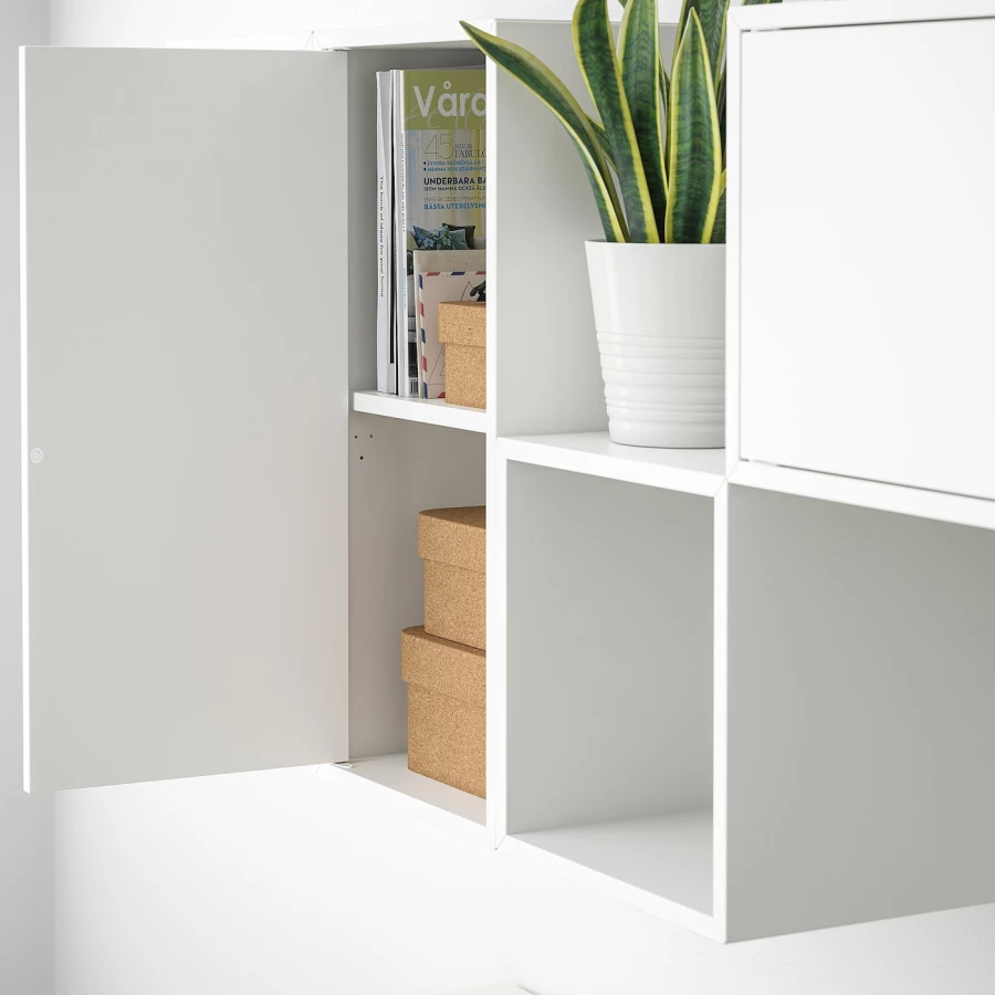 Комбинация навесных шкафов - IKEA EKET, 175x35x70 см, белый, ЭКЕТ ИКЕА (изображение №3)