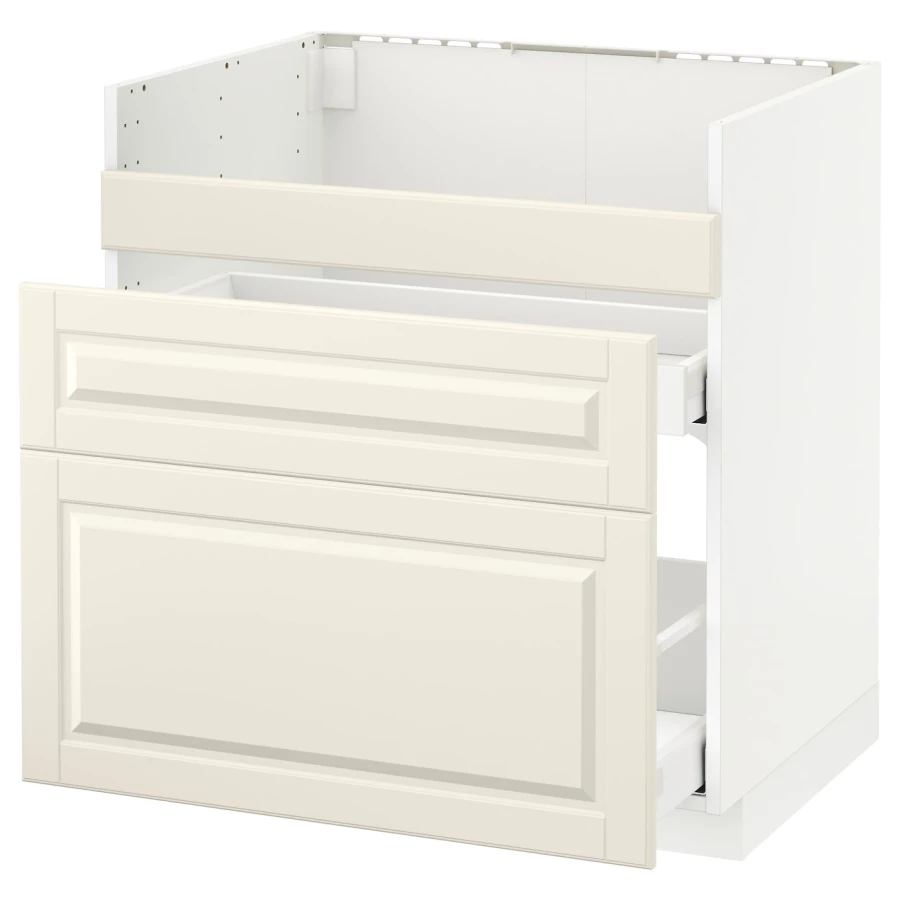 Шкаф под раковину/3 шт/2 шт - METOD / HAVSEN/IKEA/ МЕТОД/ХАВСЕНИКЕА, 88х80 см,  бежевый/белый (изображение №1)