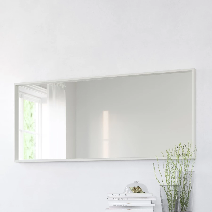 Зеркало - NISSEDAL IKEA/ НИССЕДАЛЬ ИКЕА, 65х150 см,  белый (изображение №3)