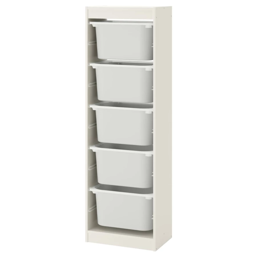 Стеллаж - IKEA TROFAST, 46х30х145 см, белый, ТРУФАСТ ИКЕА (изображение №1)