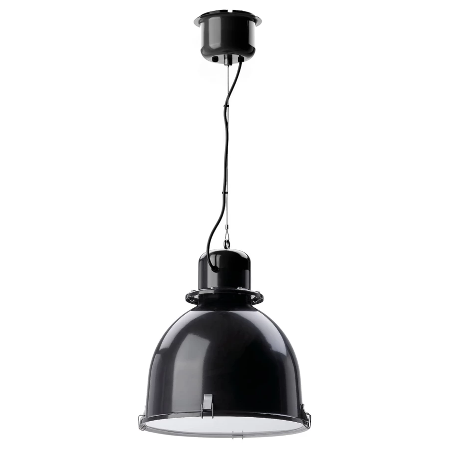 Подвесной светильник - SVARTNORA  IKEA / СУННЕБУ/ СВАРТИНОРА ИКЕА, 38 см, черный (изображение №1)