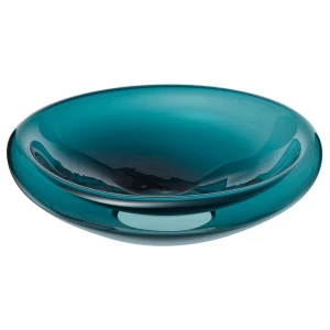 Чаша IKEA STOCKHOLM 2025/СТОКГОЛЬМ 2025 ИКЕА, 34 см, бирюзовый