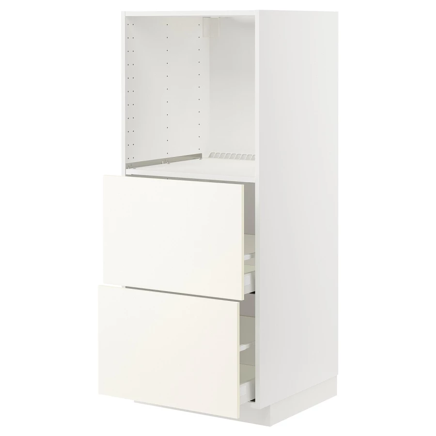 Напольный шкаф  - IKEA METOD MAXIMERA, 148x61,6x60см, белый, МЕТОД МАКСИМЕРА ИКЕА (изображение №1)