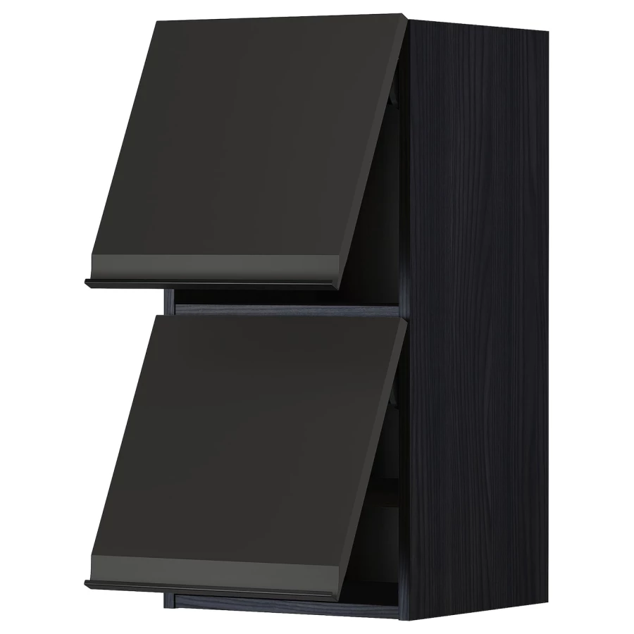 Навесной шкаф - METOD IKEA/ МЕТОД ИКЕА, 80х40 см, черный (изображение №1)