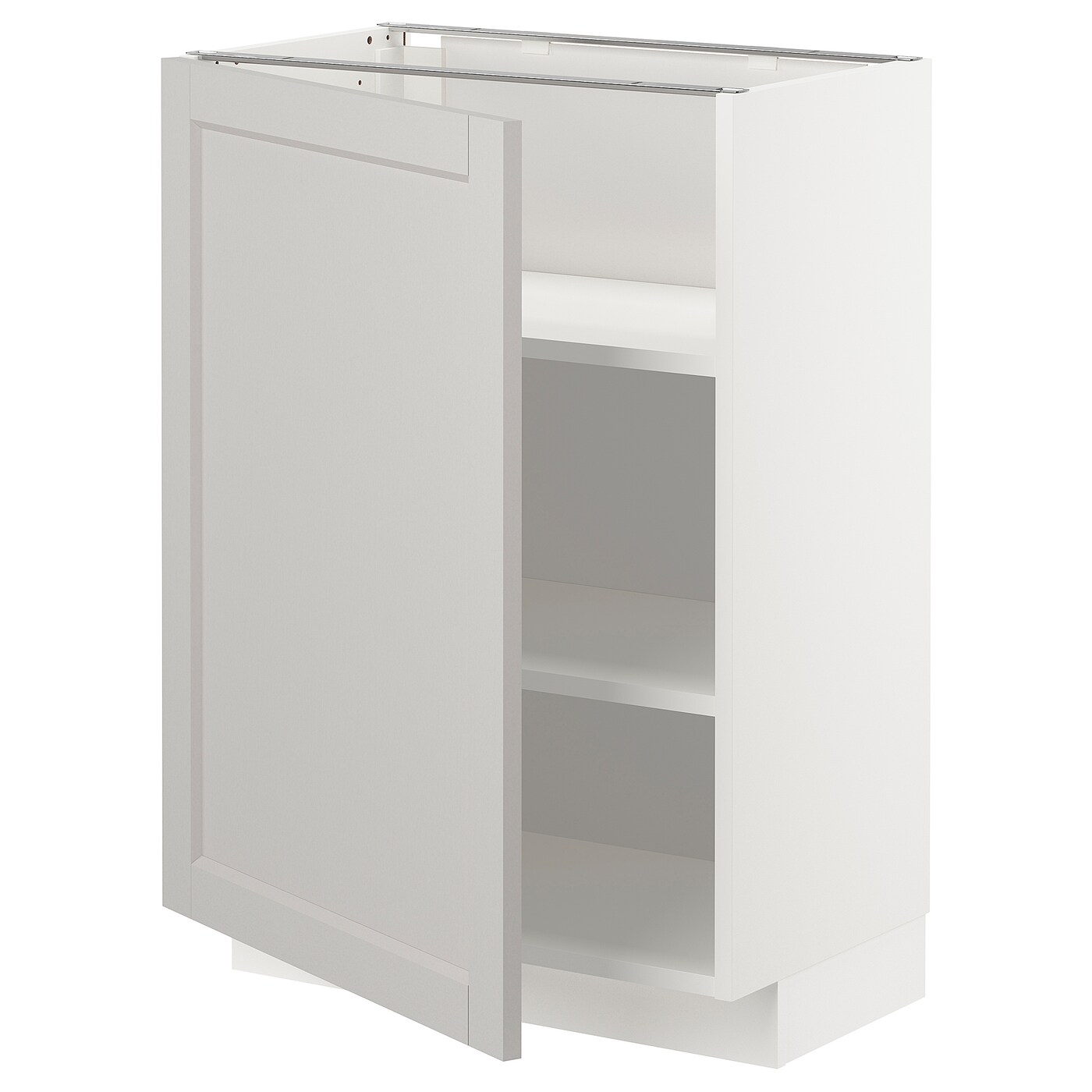 Напольный шкаф - IKEA METOD, 88x39,5x60см, белый/светло-серый, МЕТОД ИКЕА
