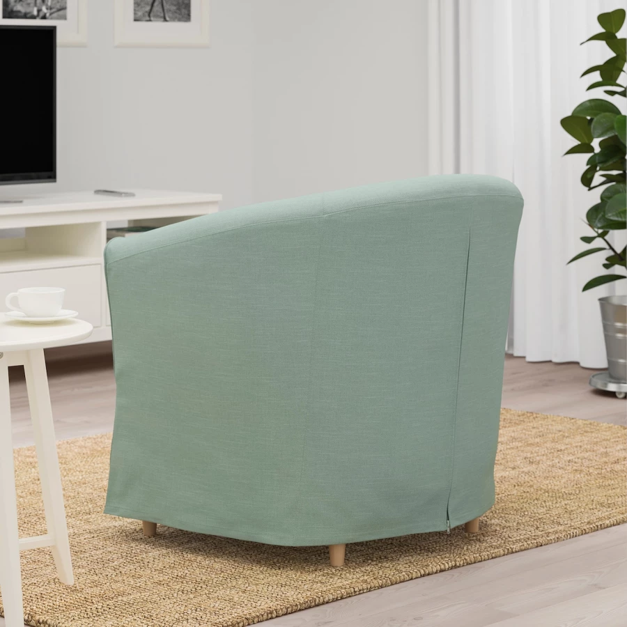 Кресло - IKEA TULLSTA, 79х69х78 см, зеленый, ТУЛЛЬСТА ИКЕА (изображение №3)