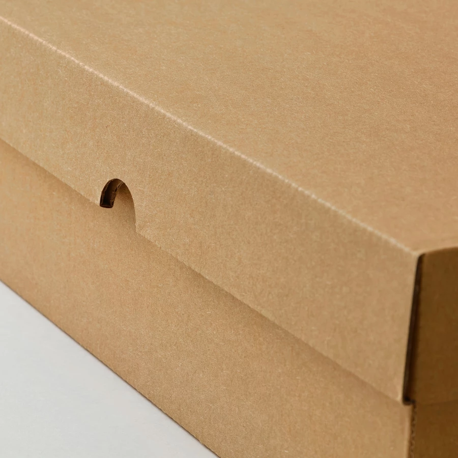 Коробка с крышкой - VATTENTRAG  IKEA/ ВАТТЕНТРАГ ИКЕА, 32х23х10 см,  бежевый (изображение №4)
