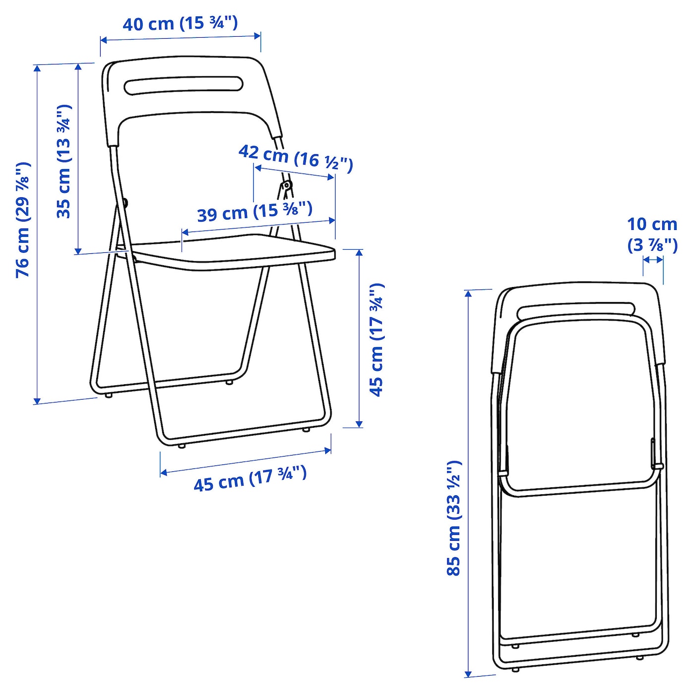 Nisse folding chair deals ikea