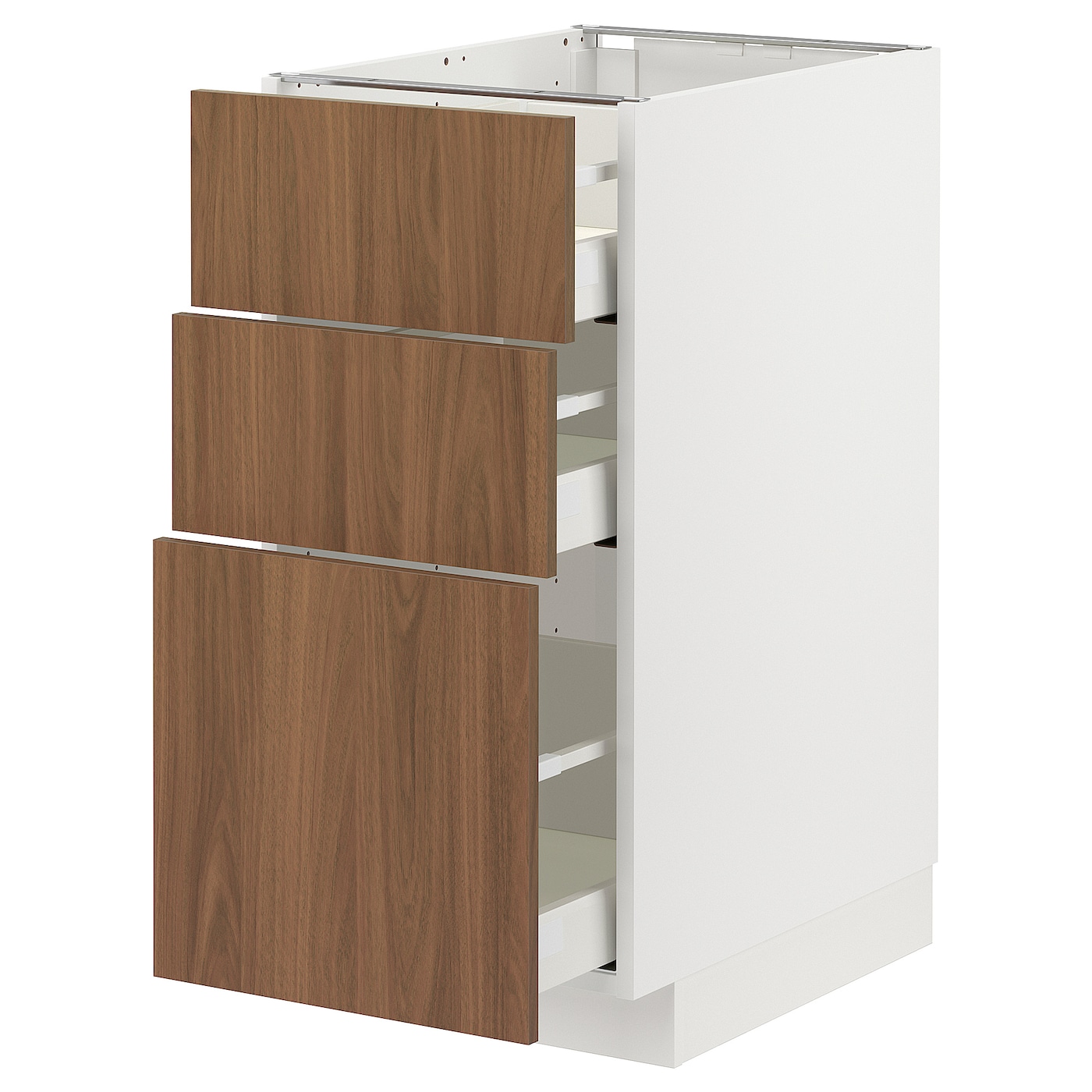 Напольный шкаф - METOD / MAXIMERA IKEA/ МЕТОД/ МАКСИМЕРА ИКЕА,  60х40 см, белый/коричневый