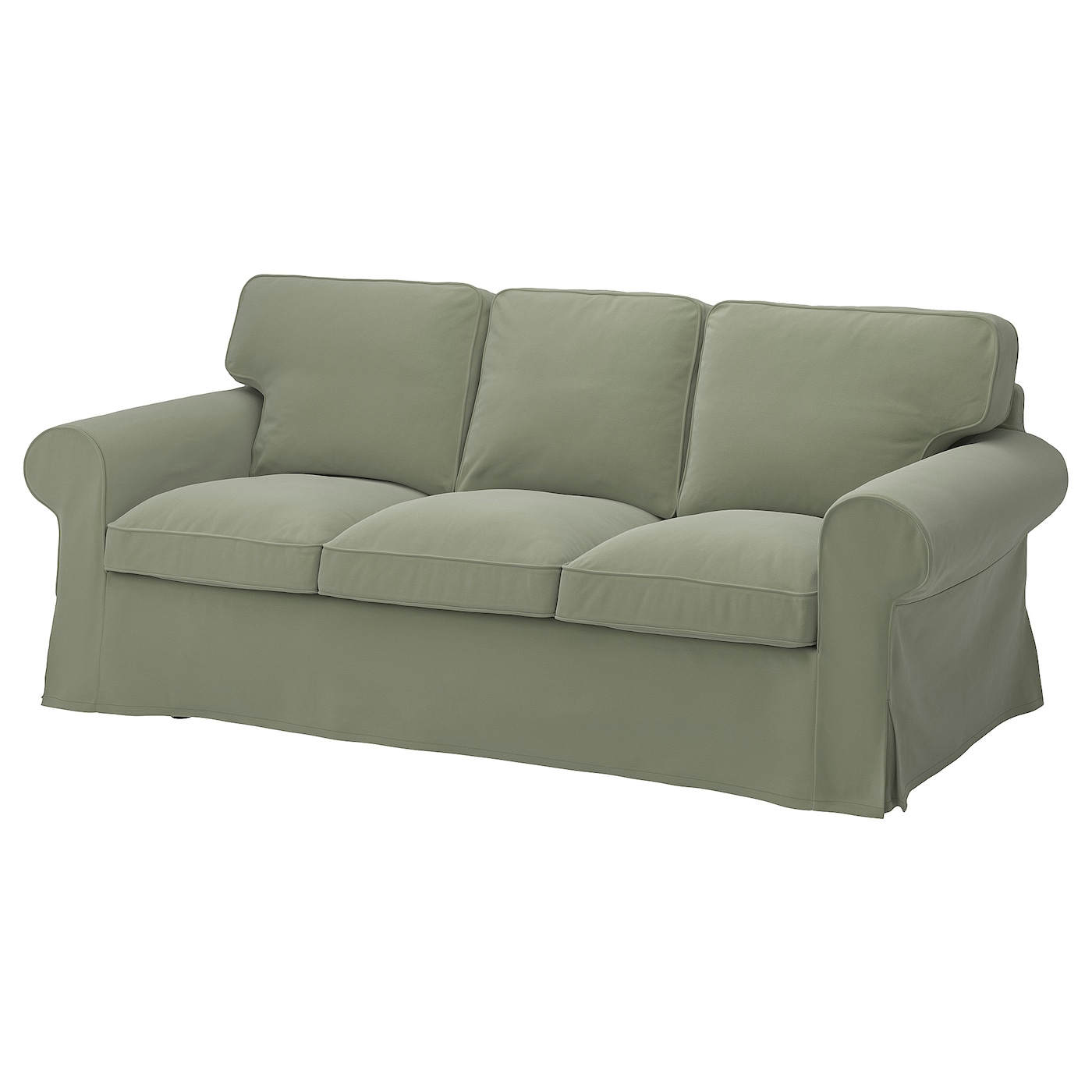 Чехол на 3-местный диван - EKTORP IKEA/ ЭКТОРП ИКЕА, зеленый
