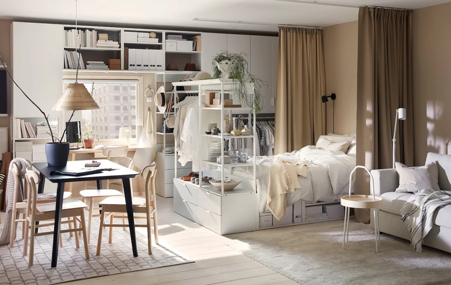 Комплект мебели д/спальни  - IKEA PLATSA, 43x244x140см, белый, ПЛАТСА ИКЕА (изображение №5)