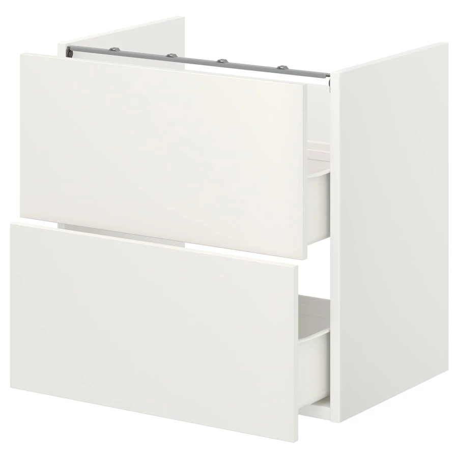 Тумба с ящиками - IKEA ENHET, 60x42x60см, белый, ЭХНЕТ ИКЕА (изображение №1)