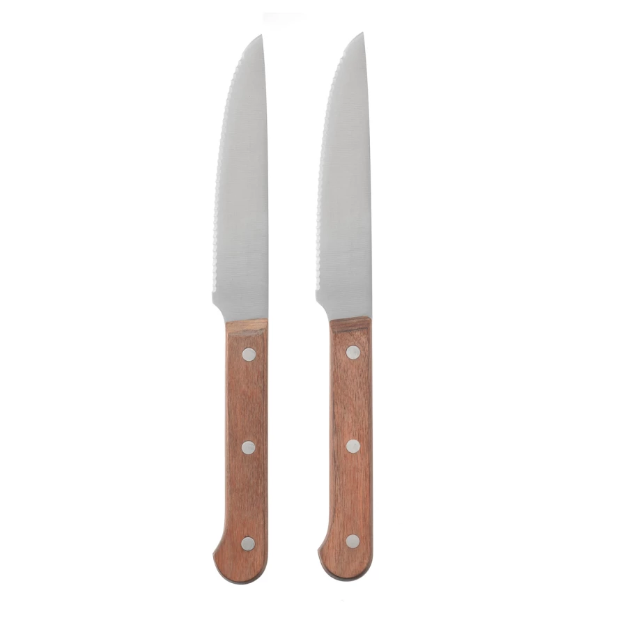 Нож для стейка - IKEA LINDRIG, 24 см, темно-коричневый,  ЛИНДРИГ ИКЕА (изображение №1)