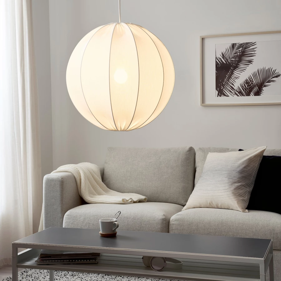 Подвесной светильник - REGNSKUR / SUNNEBY  IKEA / РЭГНСКУР / СУННЕБЮ ИКЕА, 50 см, белый (изображение №3)