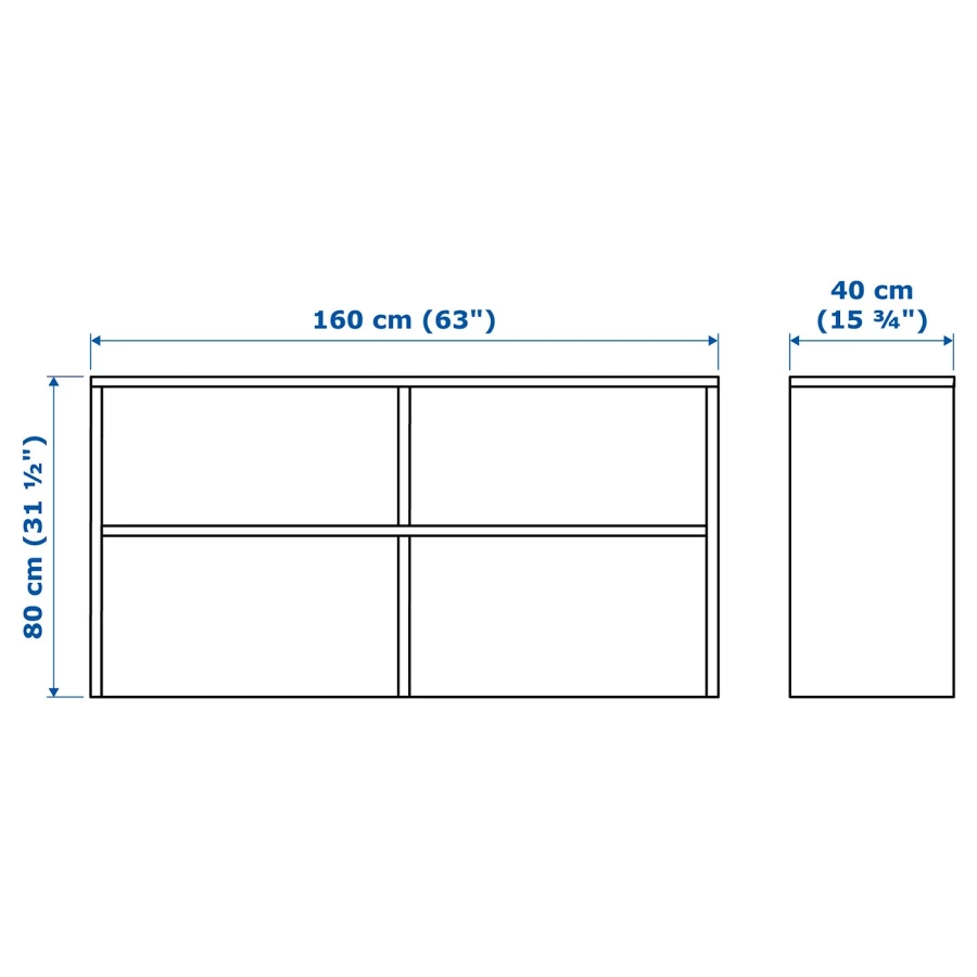 Удлинитель - GALANT IKEA/ ГАЛАНТ ИКЕА, 160х80 см, белый (изображение №2)