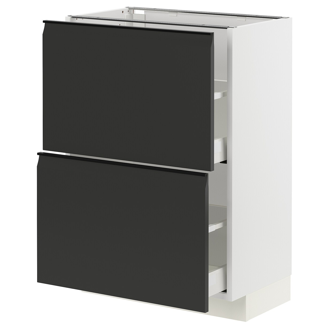 Напольный кухонный шкаф  - IKEA METOD MAXIMERA, 88x39x60см, белыйчерный, МЕТОД МАКСИМЕРА ИКЕА