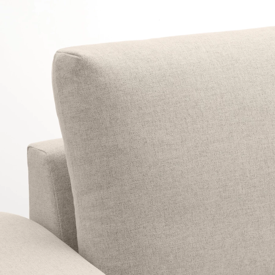 Угловой диван-кровать с шезлонгом - IKEA VIMLE/ВИМЛЕ ИКЕА, 256/356х68х164 см, белый (изображение №9)