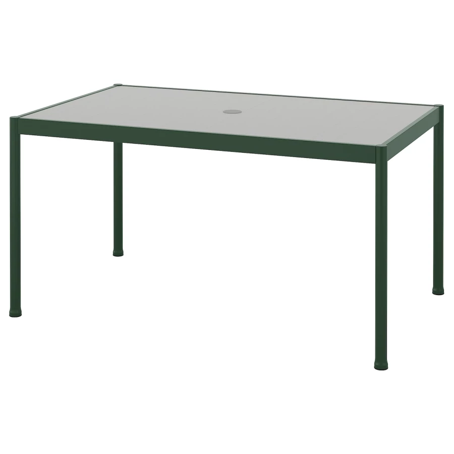Стол обеденный - IKEA SEGERÖN/SEGERON, 147х91х75 см, зеленый/светло-серый, ИКЕА (изображение №1)